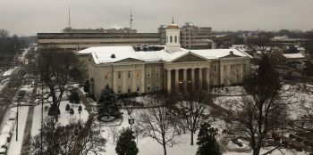 Courthouse in the snow